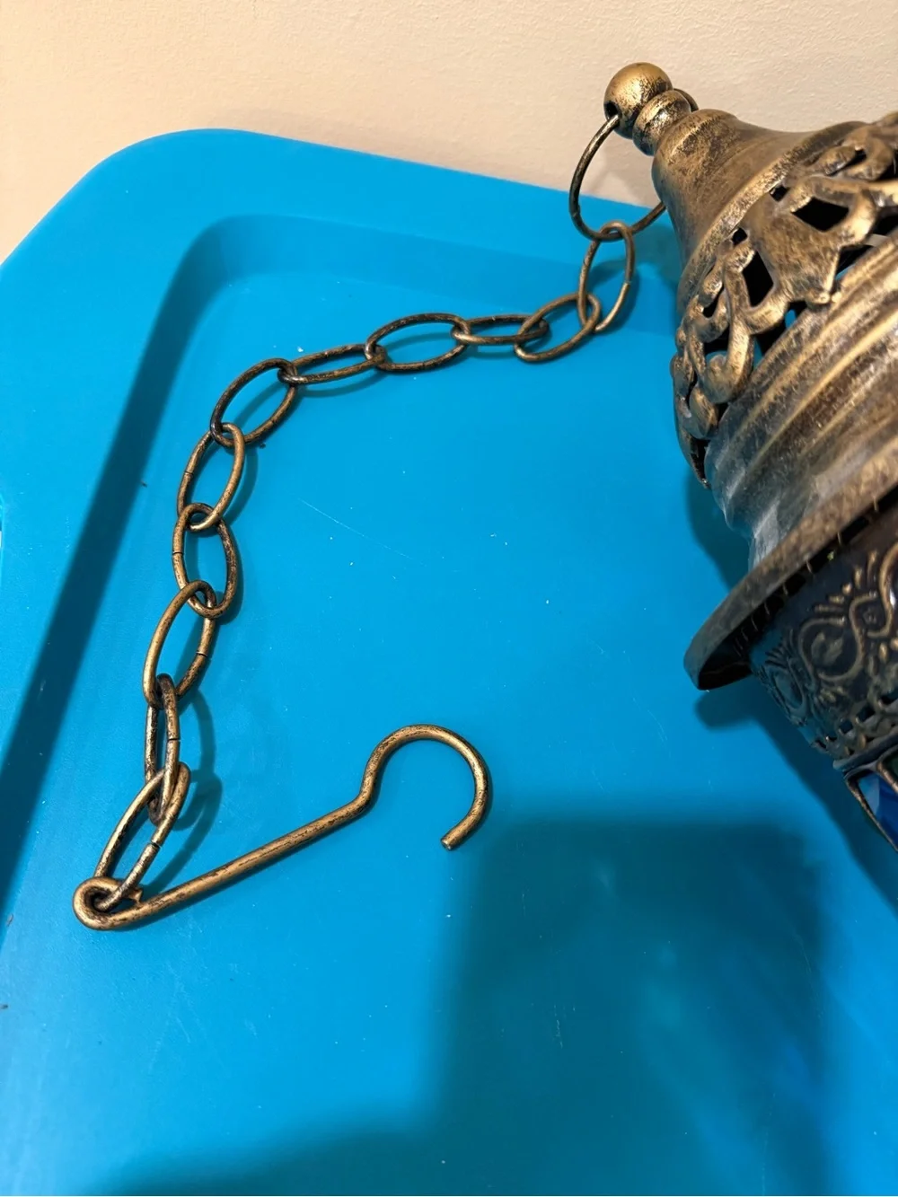 Pier 1 Turkish Moroccan Hanging Candle Holder Decorative Lantern
